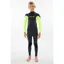 Rip Curl Kids Dawn Patrol 5/3GB Chest Zip Steamer Wetsuit 12 Fluorescent Lemon